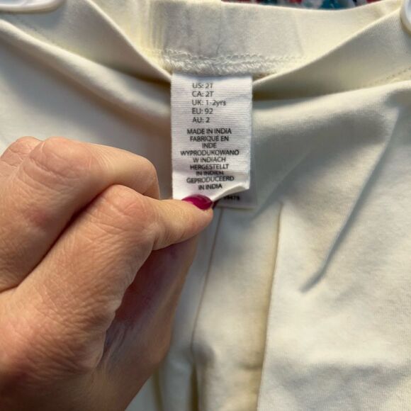 Artisan NY Floral Patterned Kids Dress and shorts set- Pink and Blue, size 2T - Picture 7 of 9